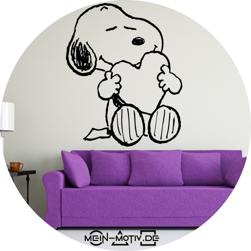 Preview: 46372 Snoopy Wandtattoo Mein-Motiv-de